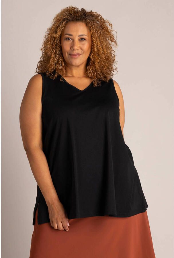 Colletta Plus Size top zwart