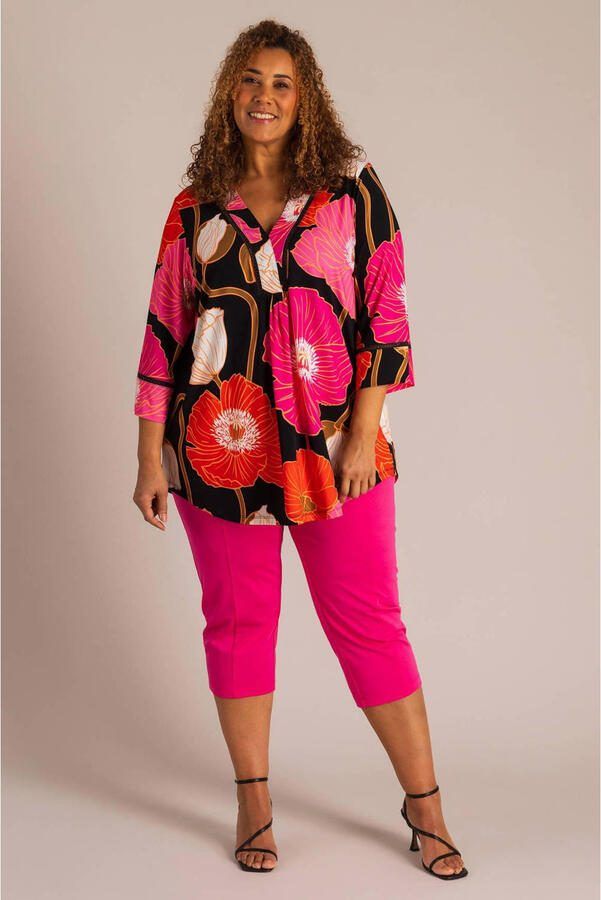 Colletta slim regular waist bermuda short roze - Foto 3