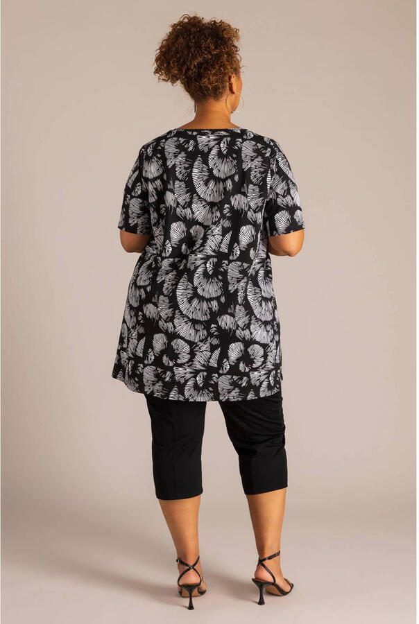 Colletta slim regular waist bermuda short zwart - Foto 2