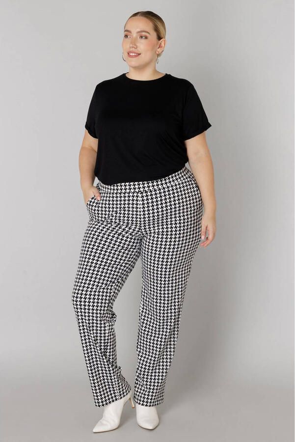 Colletta slim regular waist broek zwart - Foto 3