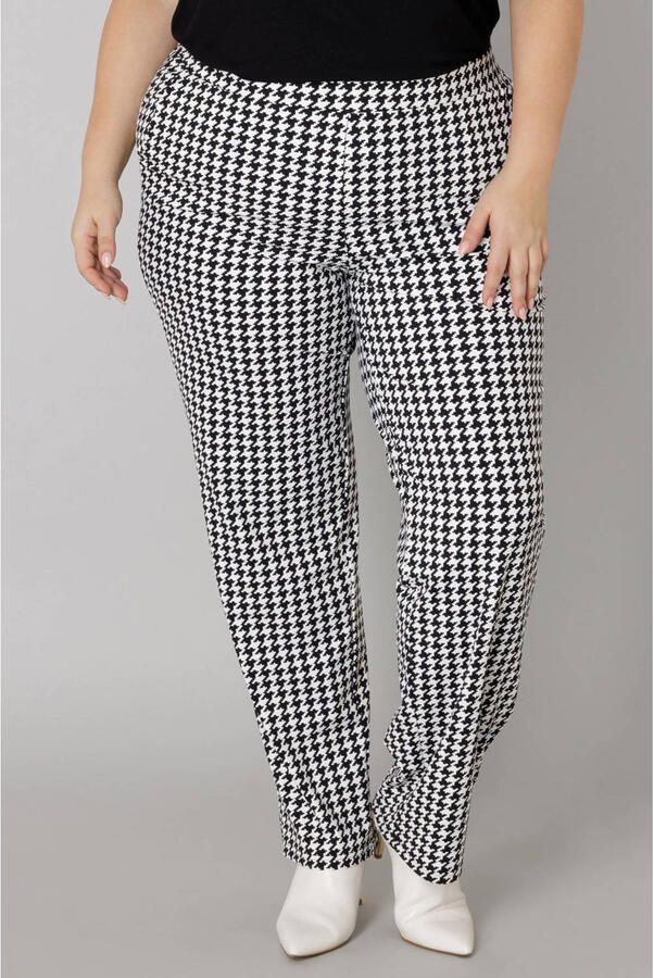 Colletta slim regular waist broek zwart - Foto 2