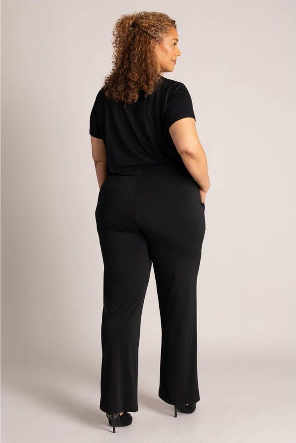 Colletta straight leg broek Plus Size zwart - Foto 3