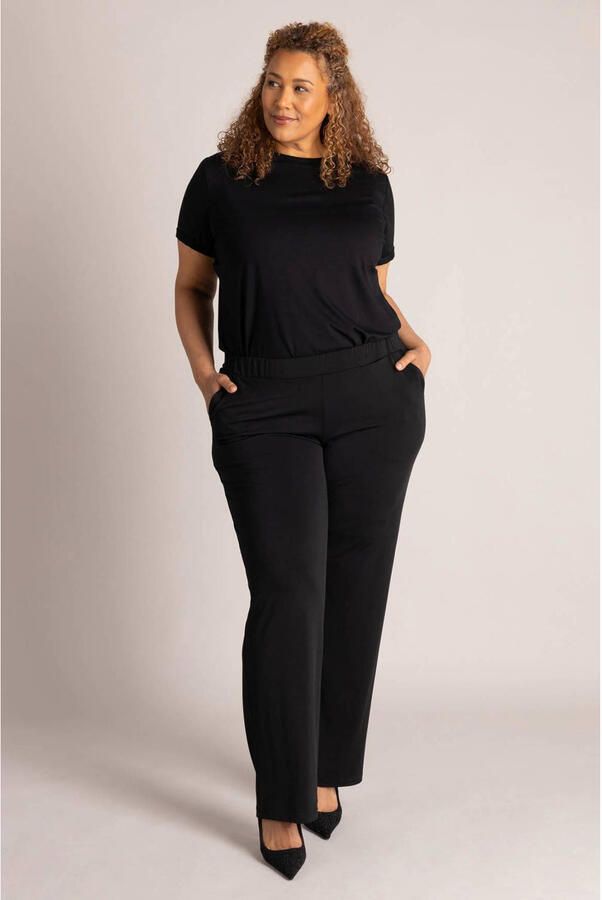 Colletta straight leg broek Plus Size zwart - Foto 2