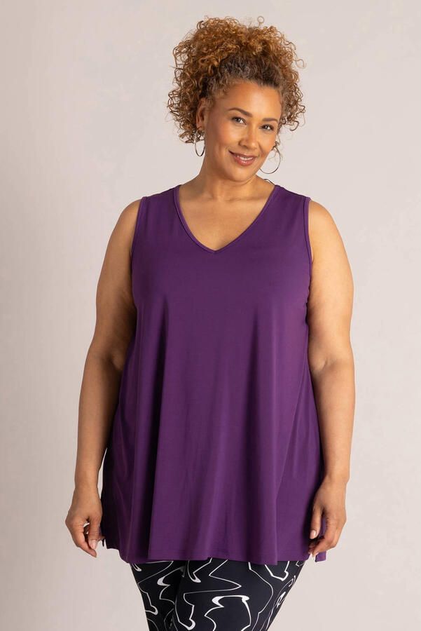 Colletta top Plus Size paars