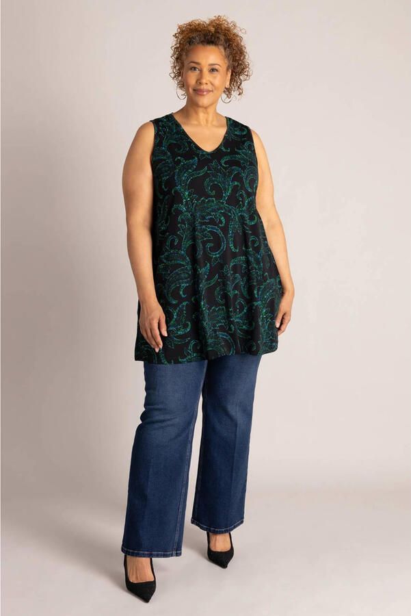 Colletta tuniek Plus Size met print groen - Foto 2