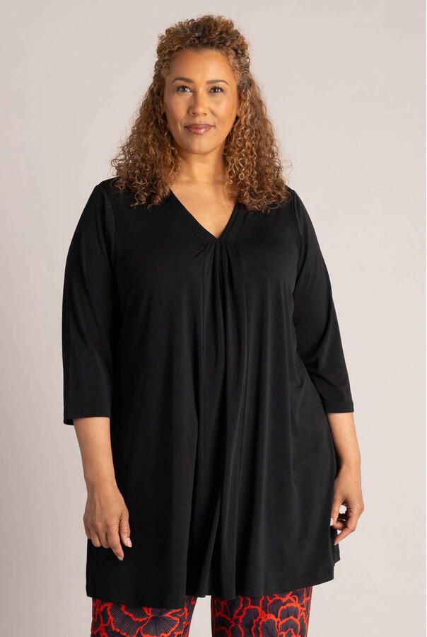 Colletta tuniek Plus Size zwart