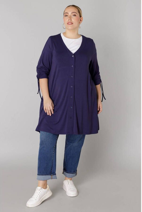 Colletta tuniekblouse donkerpaars - Foto 2