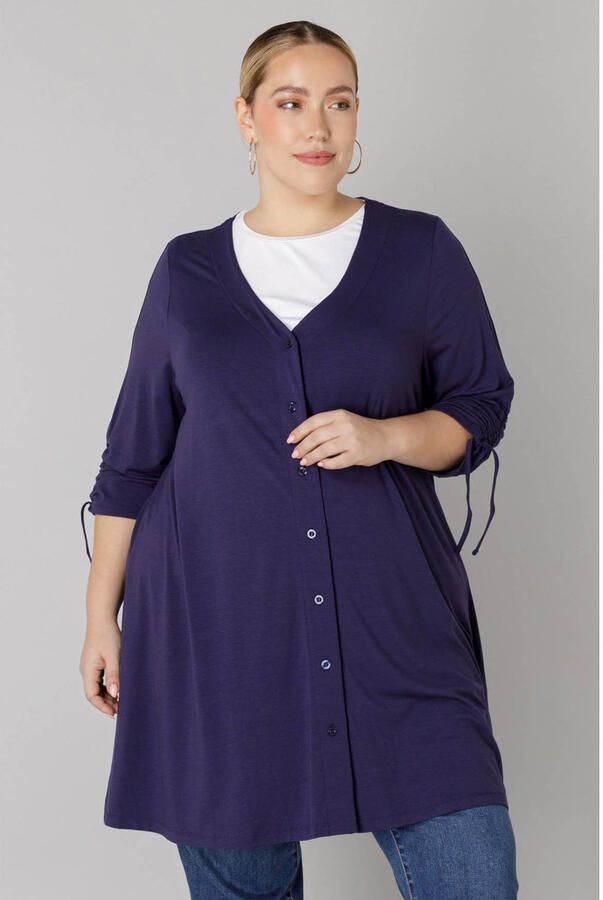 Colletta tuniekblouse donkerpaars - Foto 1