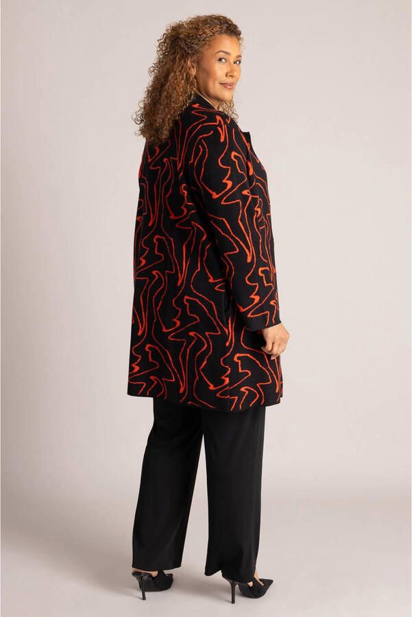 Colletta vest Plus Size met print rood - Foto 2