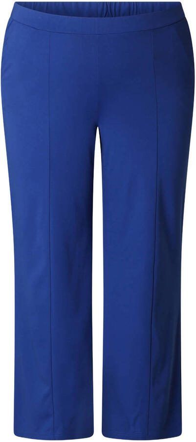 Colletta wide leg regular waist broek blauw - Foto 3