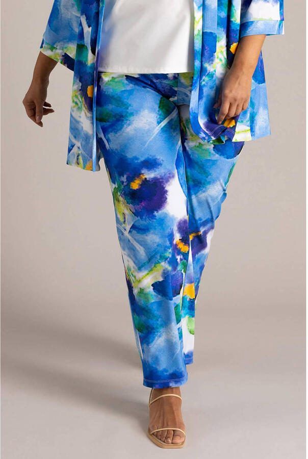 Colletta wide leg regular waist broek multi