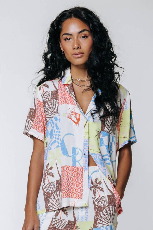 Colourful Rebel blouse Vendi Patchwork Resort Blouse multi