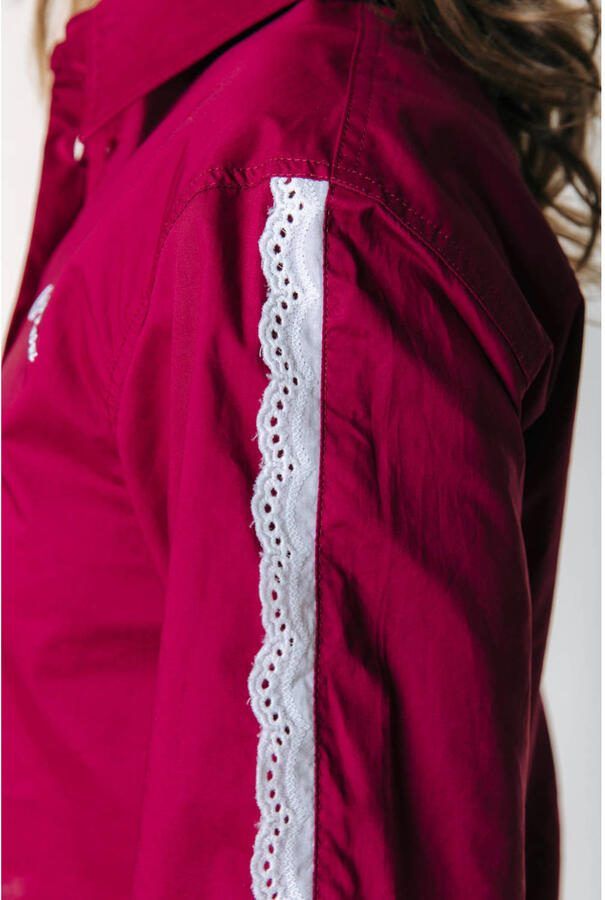 Colourful Rebel blouse broderie rood - Foto 2