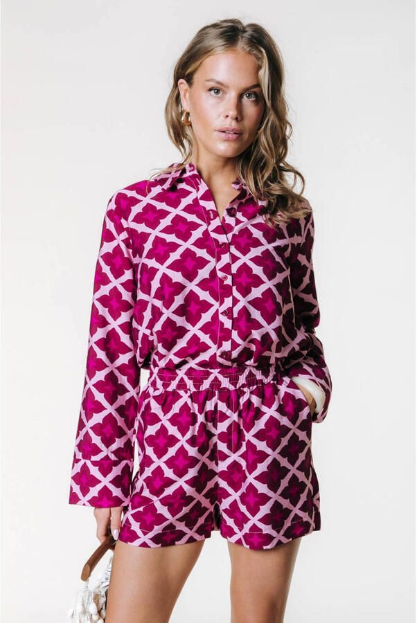 Colourful Rebel blouse roze
