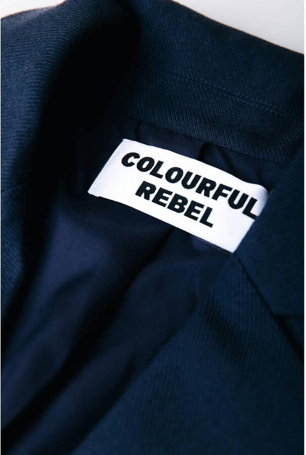 Colourful Rebel cropped blazer donkerblauw - Foto 3