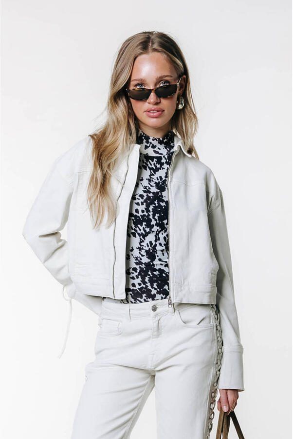 Colourful Rebel denim spijkerjas ecru