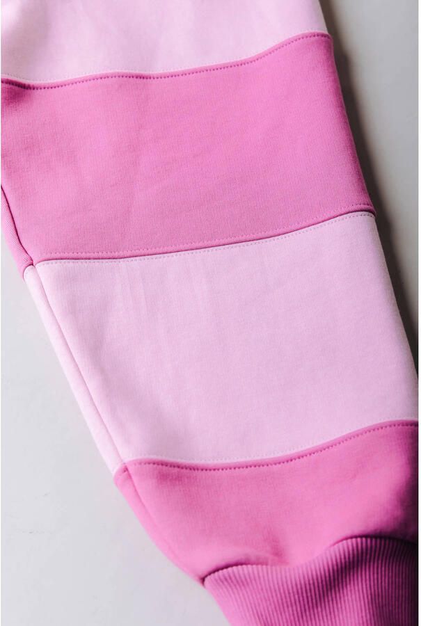 Colourful Rebel gestreepte sweater roze - Foto 2