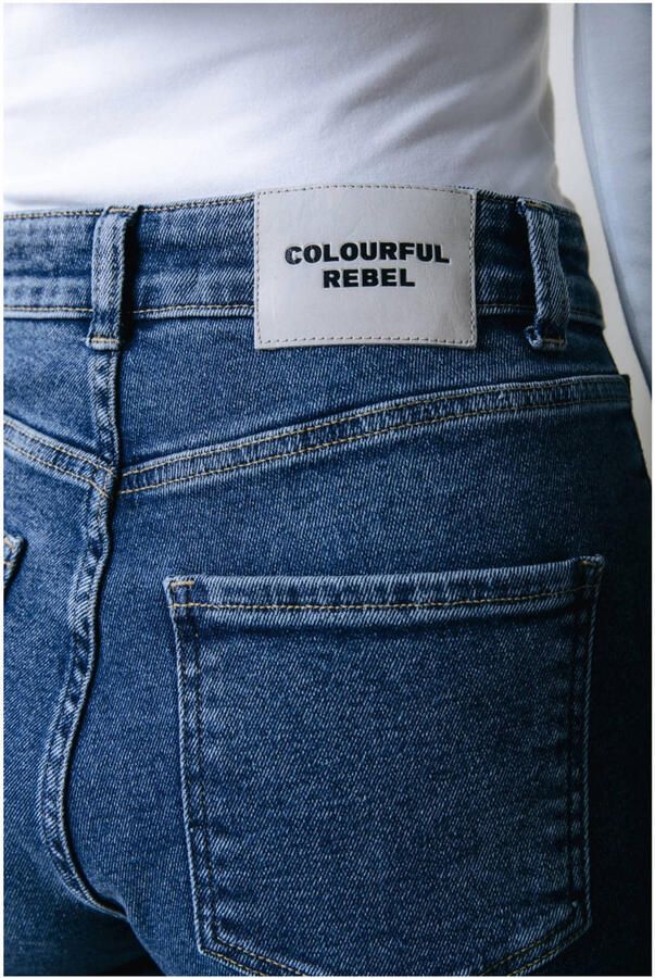 Colourful Rebel high waist straight leg jeans Gaias High Rise medium blue denim - Foto 2