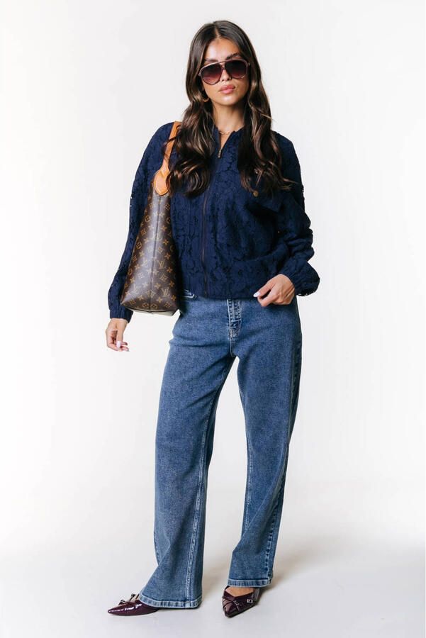Colourful Rebel high waist straight leg jeans Gaias High Rise medium blue denim - Foto 3