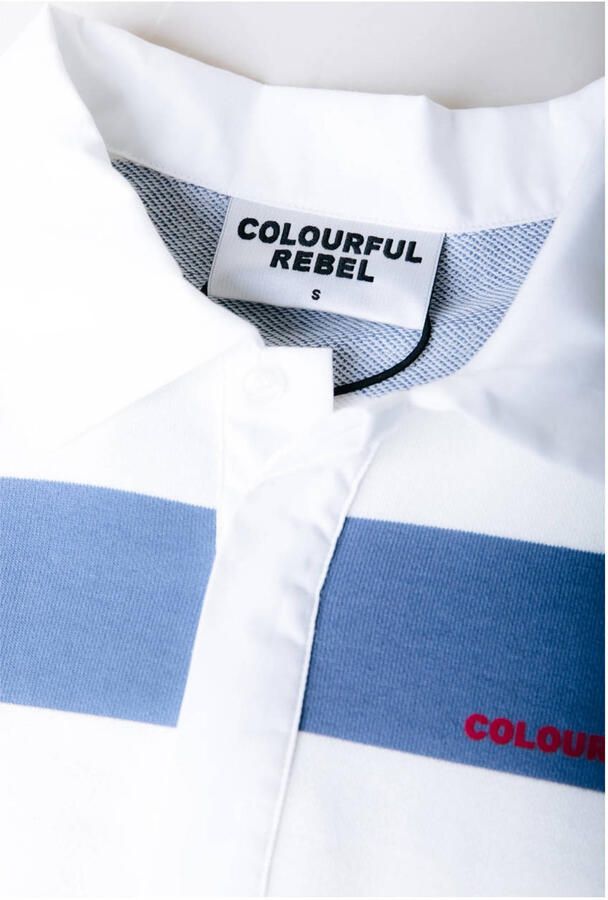 Colourful Rebel longsleeve met backprint blauw - Foto 2