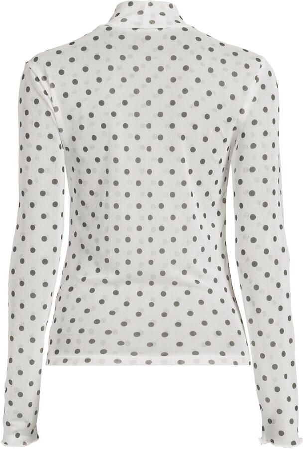 Colourful Rebel mesh top met stippen wit - Foto 3