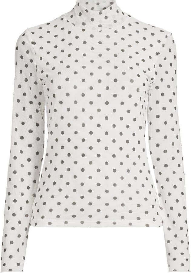 Colourful Rebel mesh top met stippen wit - Foto 2