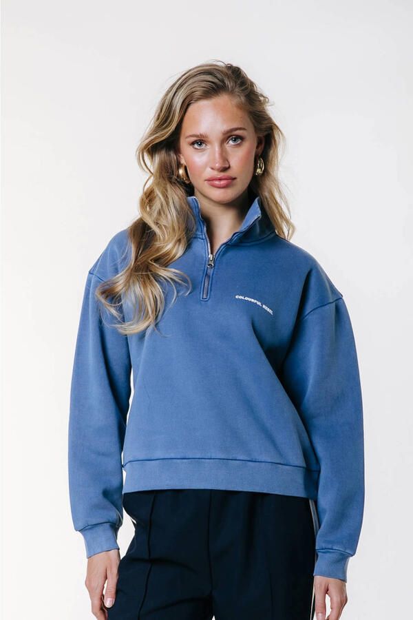 Colourful Rebel pullover blauw