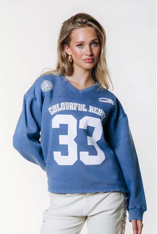 Colourful Rebel pullover blauw