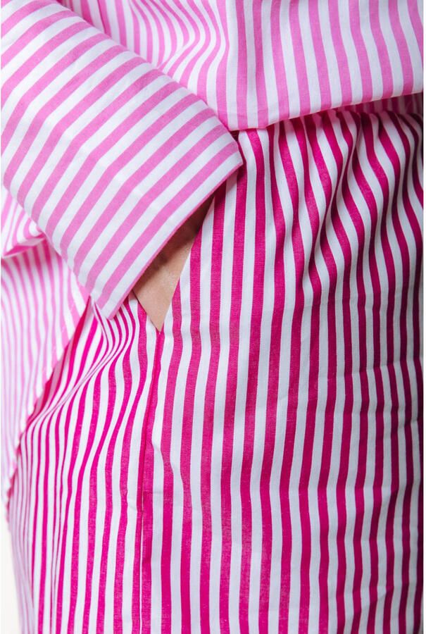 Colourful Rebel regular waist gestreepte casual short roze - Foto 2