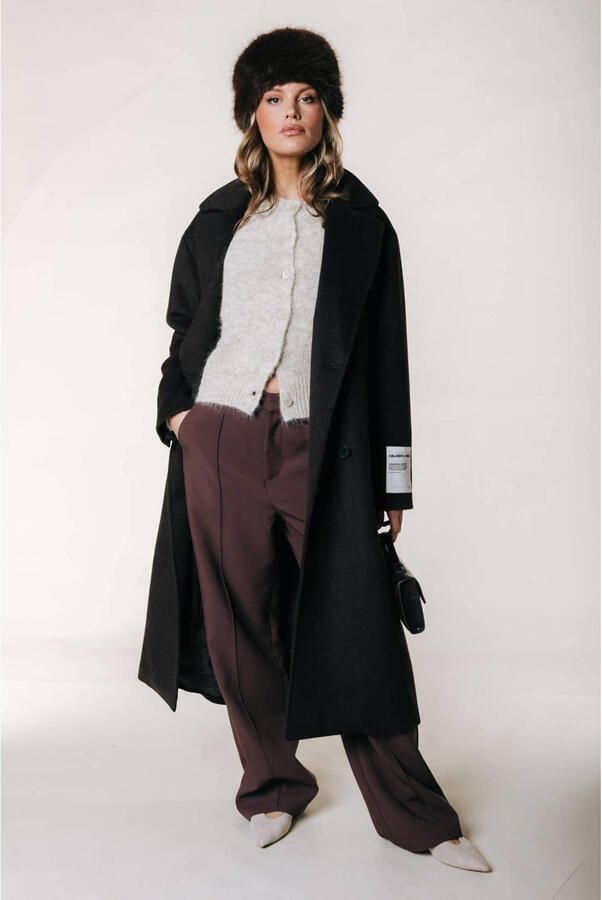 Colourful Rebel straight leg pantalon bruin