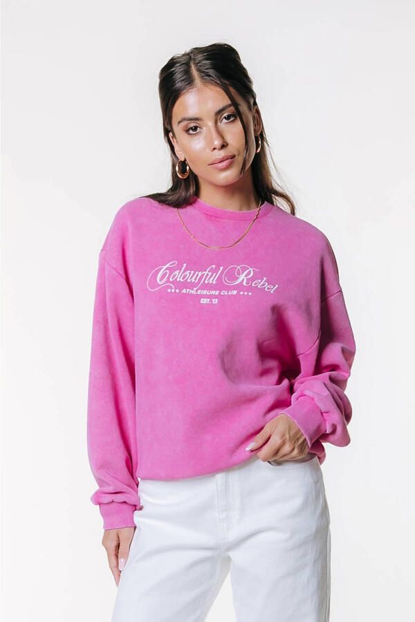 Colourful Rebel sweater roze