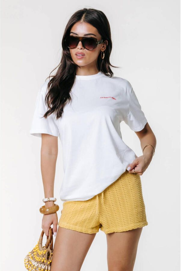 Colourful Rebel T-shirt met backprint wit