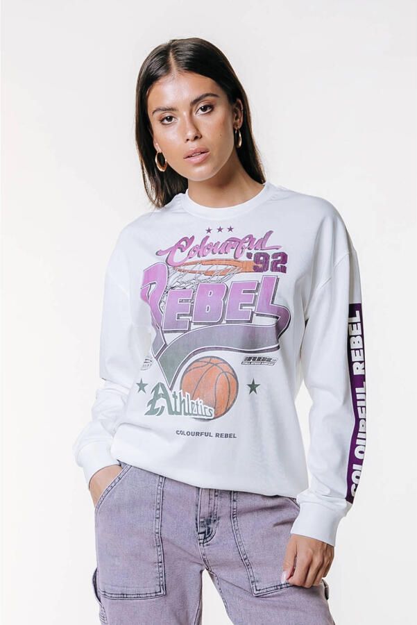 Colourful Rebel T-shirt paars