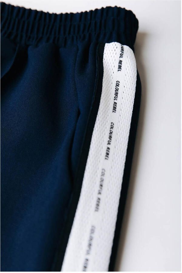 Colourful Rebel wide leg regular waist broek donkerblauw - Foto 3
