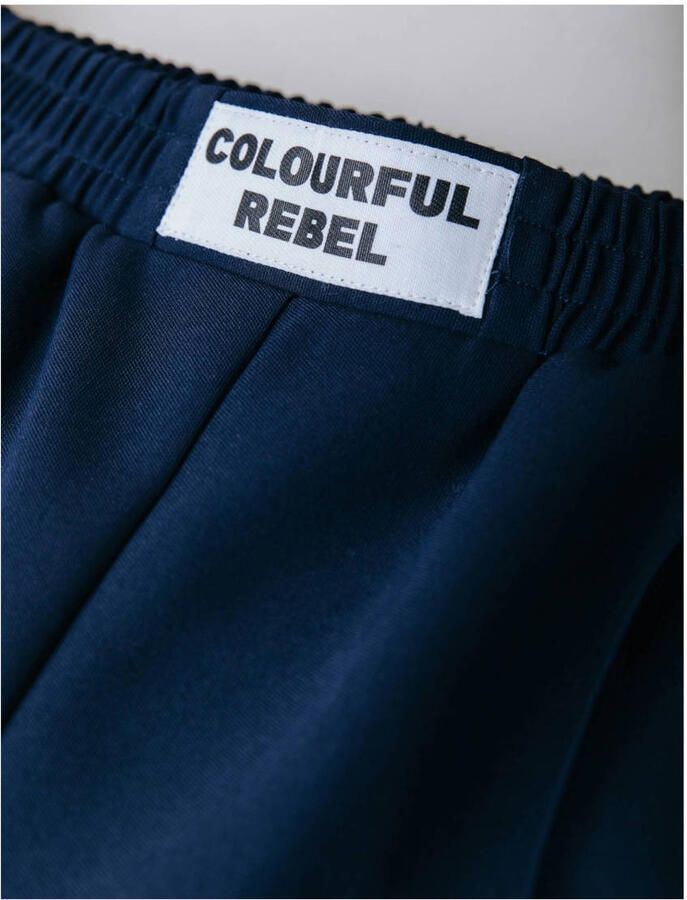 Colourful Rebel wide leg regular waist broek donkerblauw - Foto 2