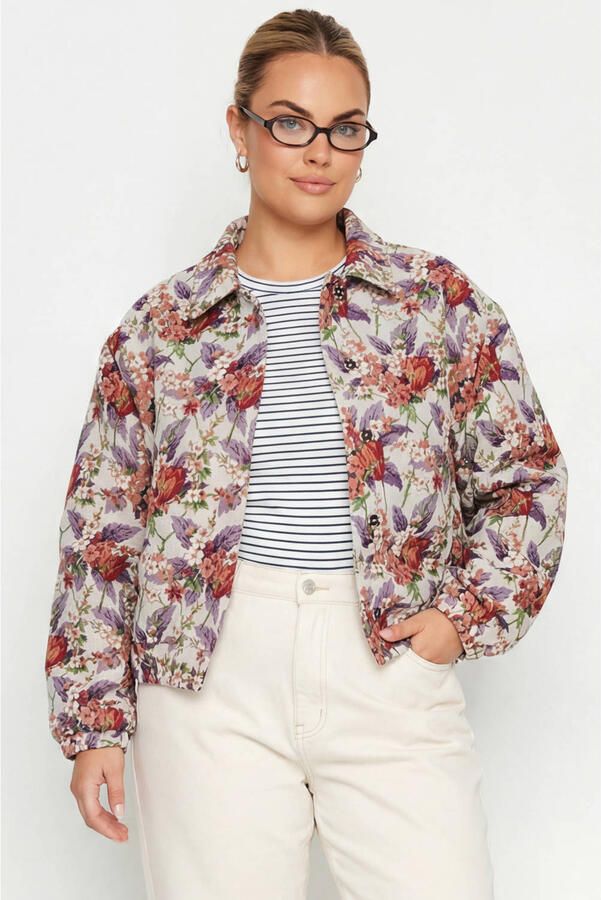 Colourful Rebel Curve bomberjack wit