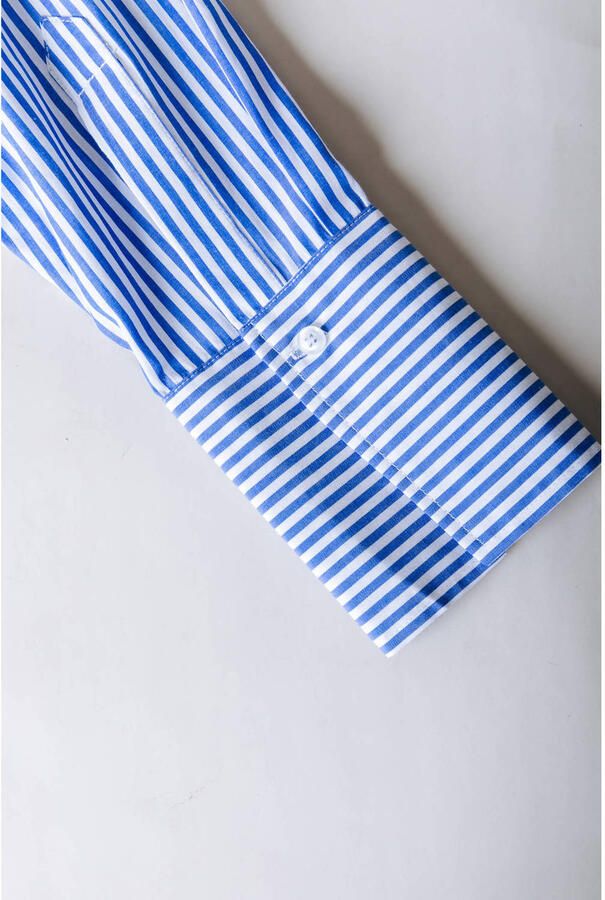 Colourful Rebel Curve gestreepte blouse blauw - Foto 2