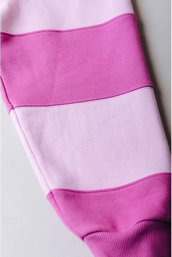 Colourful Rebel Curve gestreepte sweater roze - Foto 2