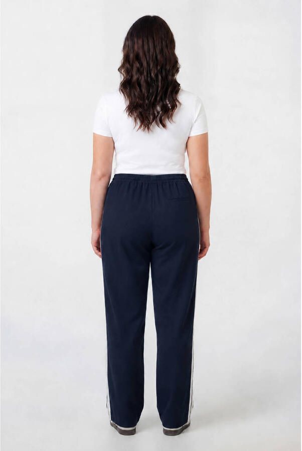Colourful Rebel Curve regular high waist pantalon donkerblauw - Foto 2
