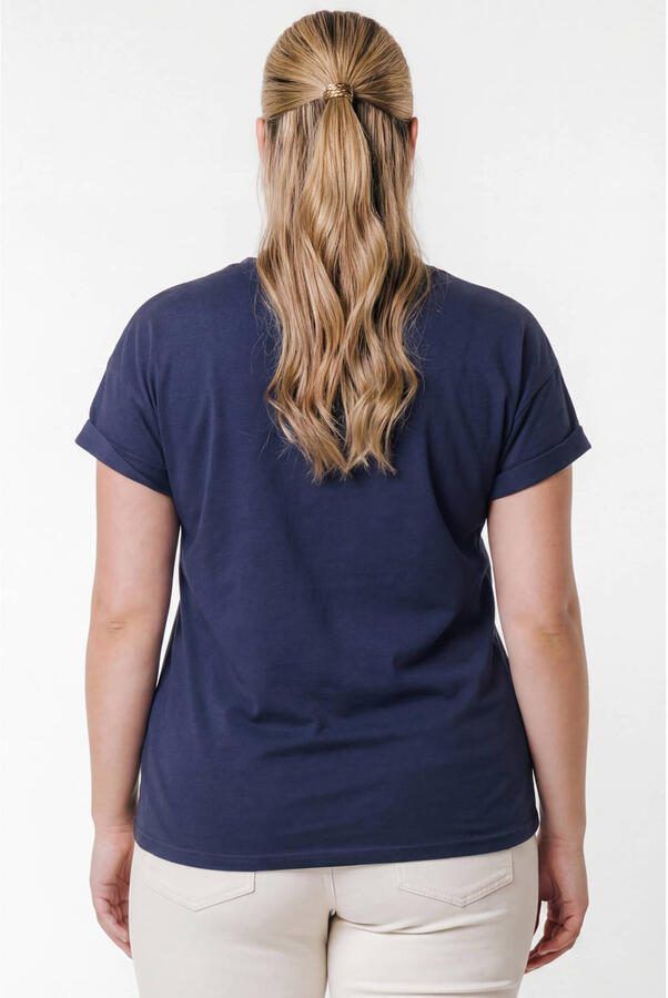 Colourful Rebel Curve T-shirt donkerblauw - Foto 2