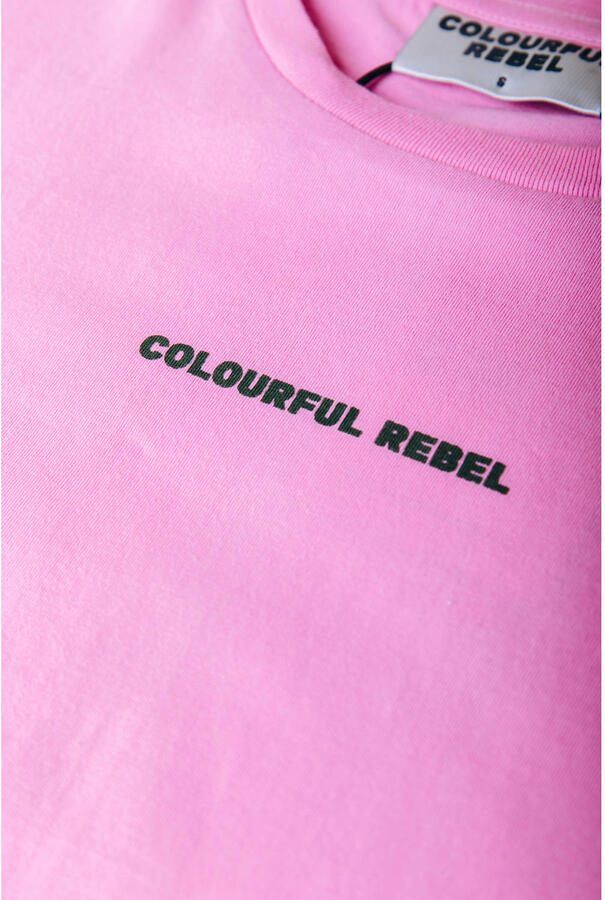 Colourful Rebel Curve T-shirt roze - Foto 2