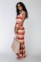 Colourful Rebel gestreepte gehaakte maxi jurk Alizee Crochet Stripe Maxi Dress multi - Thumbnail 2