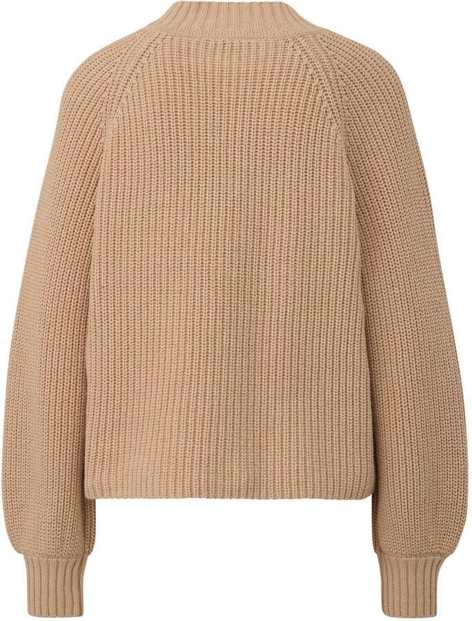 Comma casual identity gebreide trui beige