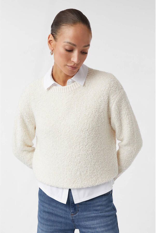 Comma casual identity Gebreide trui van bouclé - Foto 3