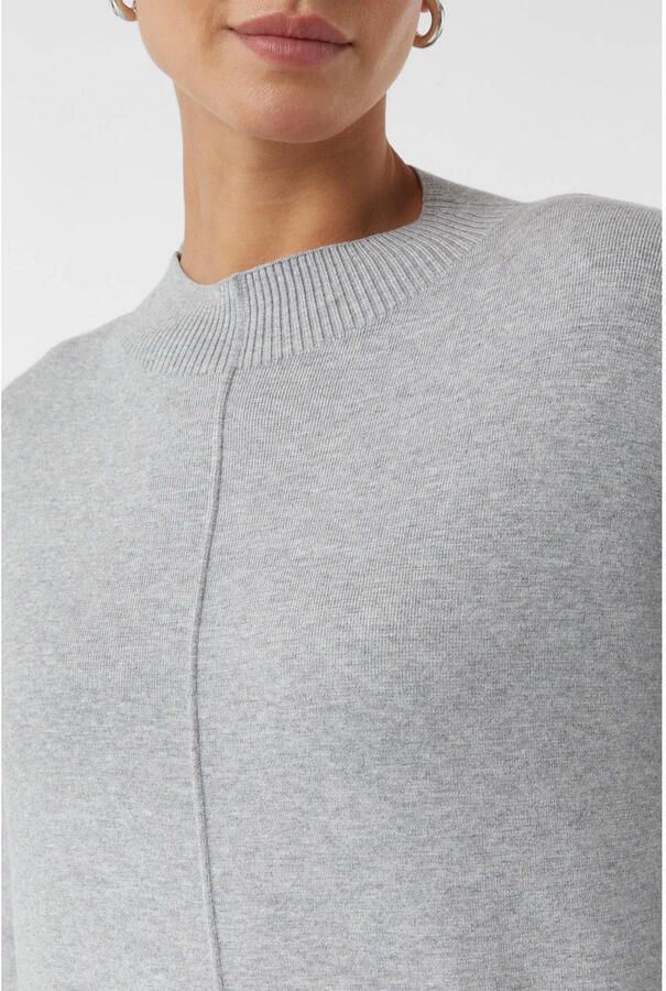 Comma casual identity Trui met ronde hals Met siernaad