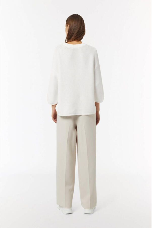 Comma casual identity gebreide trui wit