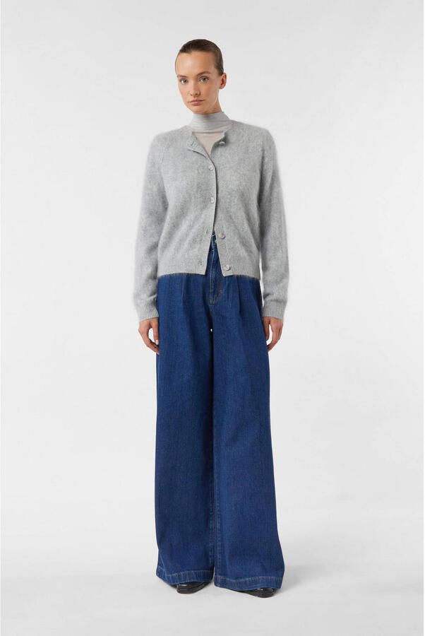 Comma casual identity high waist wide leg jeans blauw - Foto 2