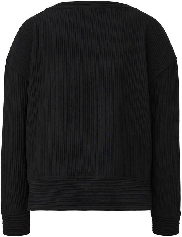 Comma casual identity sweater zwart