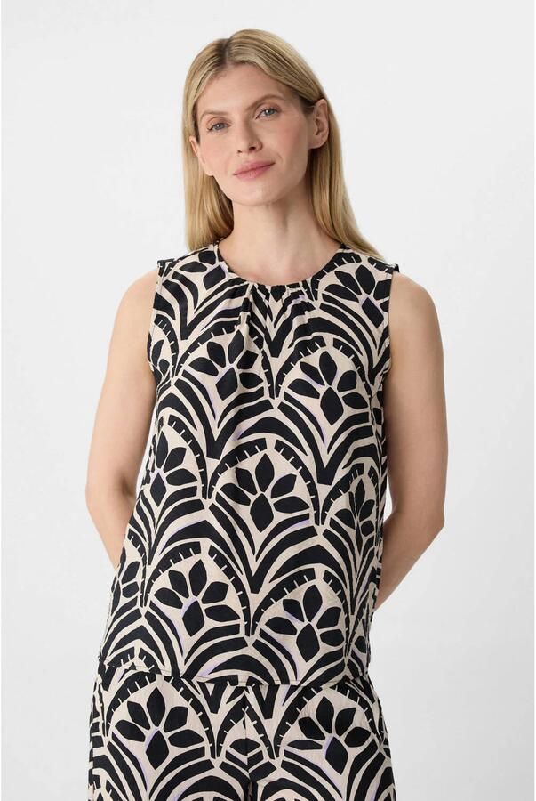 Comma casual identity top zwart