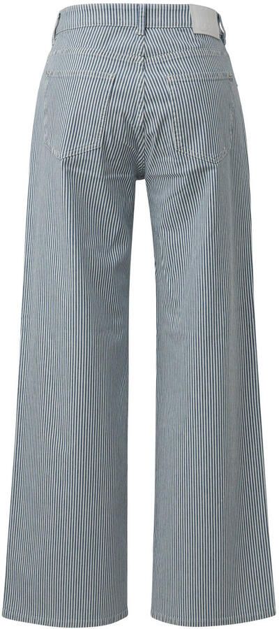 Comma casual identity wide leg jeans blauw
